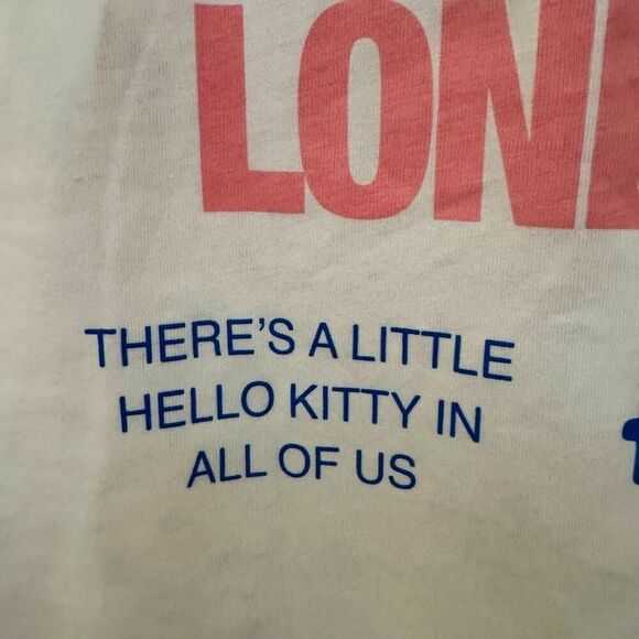 Zara and Hello Kitty white long sleeve Tshirt NWOT M **RARE - Picture 9 of 14